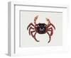 Christmas Island Red Crab (Gecarcoidea Natalis), Gecarcinidae, Artwork by Rebecca Hardy-null-Framed Premium Giclee Print