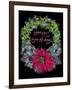 Christmas Ivy Wreath Black-Cyndi Lou-Framed Giclee Print