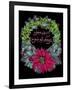 Christmas Ivy Wreath Black-Cyndi Lou-Framed Giclee Print