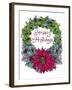 Christmas Ivy Wreath White-Cyndi Lou-Framed Giclee Print