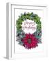 Christmas Ivy Wreath White-Cyndi Lou-Framed Giclee Print