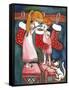 Christmas Kids-Abraal-Framed Stretched Canvas