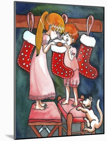 Christmas Kids-Abraal-Mounted Giclee Print