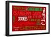 Christmas Kitchen Typography-Andi Metz-Framed Premium Giclee Print