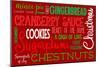 Christmas Kitchen Typography-Andi Metz-Mounted Art Print