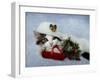 Christmas Kitten in the Snow-Jai Johnson-Framed Giclee Print