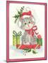 Christmas Kitten Sitting Amongst the Presents-Beverly Johnston-Mounted Giclee Print