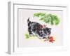 Christmas Kitten-Diane Matthes-Framed Giclee Print