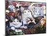 Christmas Kittens and All the Trim'Ns-Jenny Newland-Mounted Giclee Print