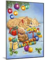 Christmas Kittens-Janet Pidoux-Mounted Giclee Print