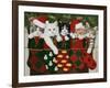 Christmas Kittens-William Vanderdasson-Framed Giclee Print