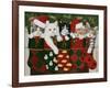 Christmas Kittens-William Vanderdasson-Framed Giclee Print