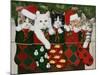 Christmas Kittens-William Vanderdasson-Mounted Giclee Print