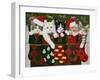 Christmas Kittens-William Vanderdasson-Framed Giclee Print