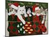 Christmas Kittens-William Vanderdasson-Mounted Giclee Print