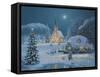 Christmas Lake-Richard Burns-Framed Stretched Canvas