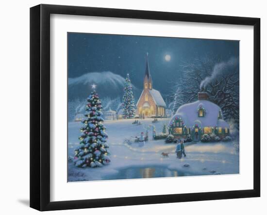 Christmas Lake-Richard Burns-Framed Giclee Print