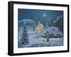 Christmas Lake-Richard Burns-Framed Giclee Print