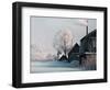 Christmas Landscape in Winter Village-katty1489-Framed Photographic Print