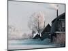 Christmas Landscape in Winter Village-katty1489-Mounted Photographic Print