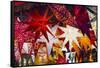 Christmas Lanterns in Market-Jon Hicks-Framed Stretched Canvas