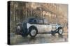 Christmas Lights and 8 Litre Bentley-Peter Miller-Stretched Canvas