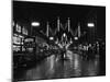 Christmas Lights and Decorations in Regent Street, London 1966-null-Mounted Photographic Print