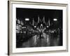 Christmas Lights and Decorations in Regent Street, London 1966-null-Framed Photographic Print