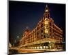 Christmas lights at Harrods, London, South England, Great Britain-null-Mounted Art Print