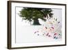 Christmas Lights in Front of Tree-null-Framed Photographic Print