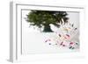 Christmas Lights in Front of Tree-null-Framed Photographic Print