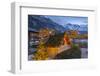 Christmas lights near Dorfstrasse in Wengen, Jungfrau region, Bernese Oberland, Swiss Alps, Switzer-Frank Fell-Framed Photographic Print