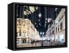 Christmas Lights on Nikolskaya Street, Moscow, Moscow Oblast, Russia-Ben Pipe-Framed Stretched Canvas