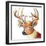 Christmas Lights Reindeer Sweater-Lanie Loreth-Framed Art Print