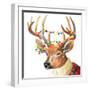 Christmas Lights Reindeer Sweater-Lanie Loreth-Framed Art Print
