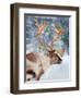 Christmas Lights Reindeer-Lauren Rader-Framed Art Print