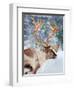 Christmas Lights Reindeer-Lauren Rader-Framed Art Print