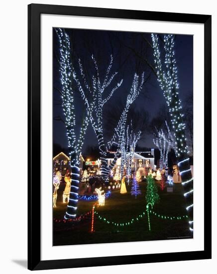 Christmas Lights, Saugus, Massachussets-Lisa Poole-Framed Photographic Print