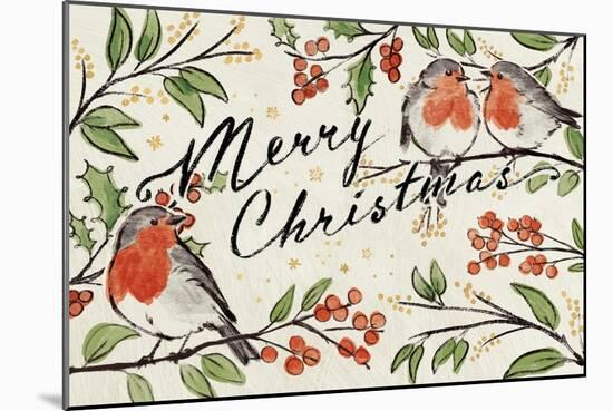 Christmas Lovebirds I-Janelle Penner-Mounted Art Print