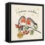 Christmas Lovebirds II-Janelle Penner-Framed Stretched Canvas