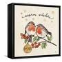 Christmas Lovebirds II-Janelle Penner-Framed Stretched Canvas