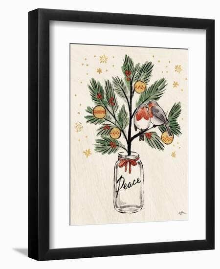 Christmas Lovebirds VI-Janelle Penner-Framed Art Print