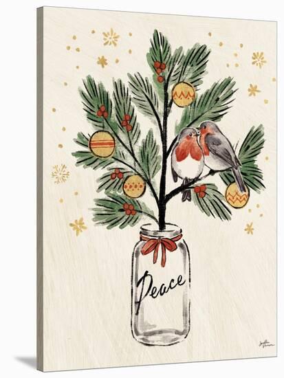 Christmas Lovebirds VI-Janelle Penner-Stretched Canvas