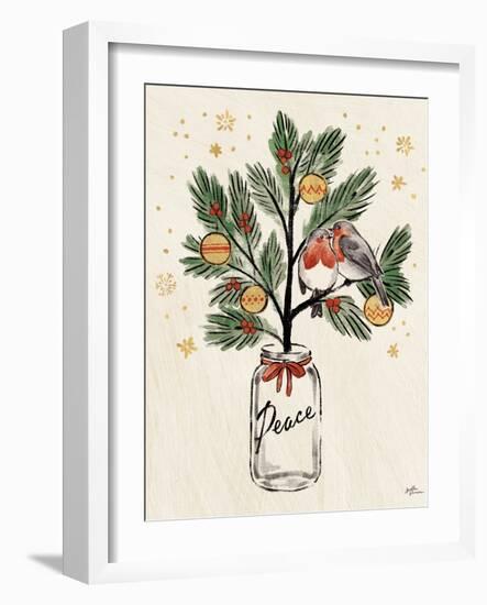 Christmas Lovebirds VI-Janelle Penner-Framed Art Print