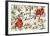 Christmas Lovebirds VIII-Janelle Penner-Framed Art Print