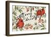 Christmas Lovebirds VIII-Janelle Penner-Framed Art Print