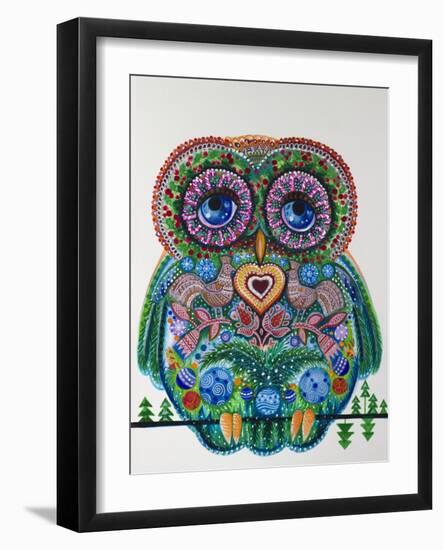 Christmas Magic Owl-Oxana Zaika-Framed Giclee Print