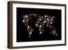 Christmas Map-Mark Ashkenazi-Framed Giclee Print