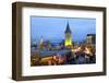 Christmas Market Along Lindau's Historic Port, Lindau Im Bodensee, Germany, Europe-Miles Ertman-Framed Photographic Print