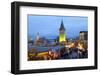 Christmas Market Along Lindau's Historic Port, Lindau Im Bodensee, Germany, Europe-Miles Ertman-Framed Photographic Print